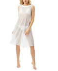 Swim Carmen Marc XL: outfit High-Neck Valvo Sequin dimension White XL/White Cover-Up
