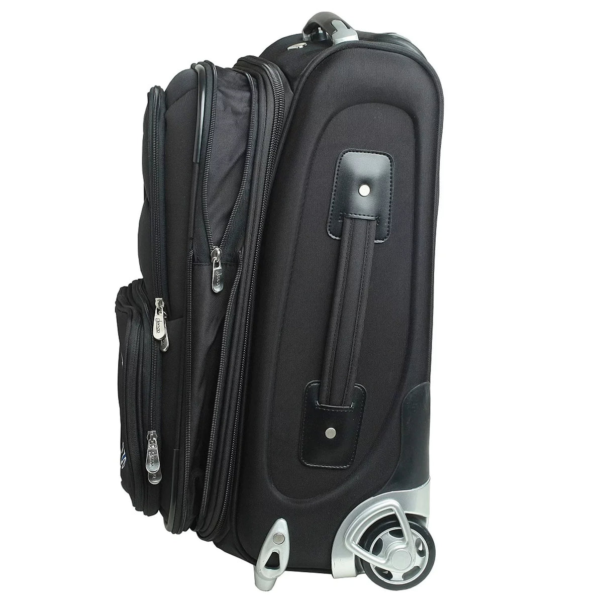 Texas Black Suitcase Longhorns Carry-On MOJO Rolling 21" Softside