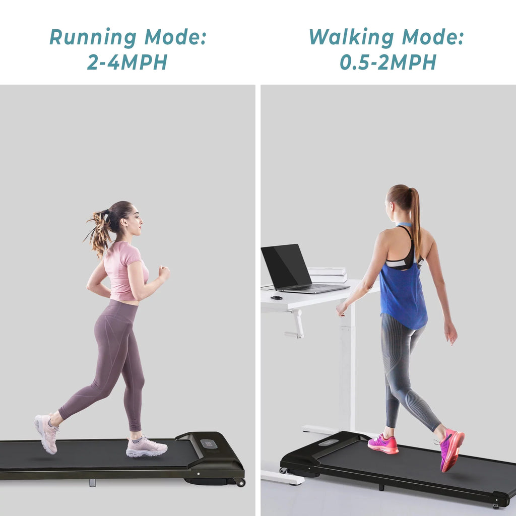 Office in 2.5HP for Walking Under Gym with Treadmill Use, Treadmill, 1 BTMWAY Electric Pad APP/speaker/Remote Bluetooth Pad Ultra-Quiet Desk Control/Display, Home Portable Treadmill 2 Walking