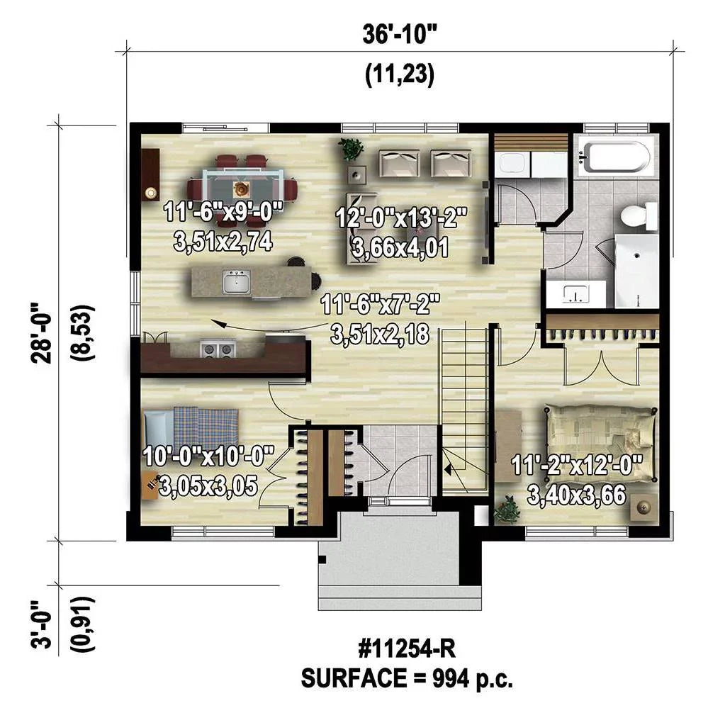 Tiny Builder-Ready Build House Blueprints Contemporary Foundation Basement (5 Sets) Plan Designers: a The Printed House with to THD-7565
