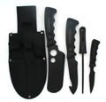 Set Game 5PC Heavy Snake Big Black Eye Knife Tactical Duty Hunting