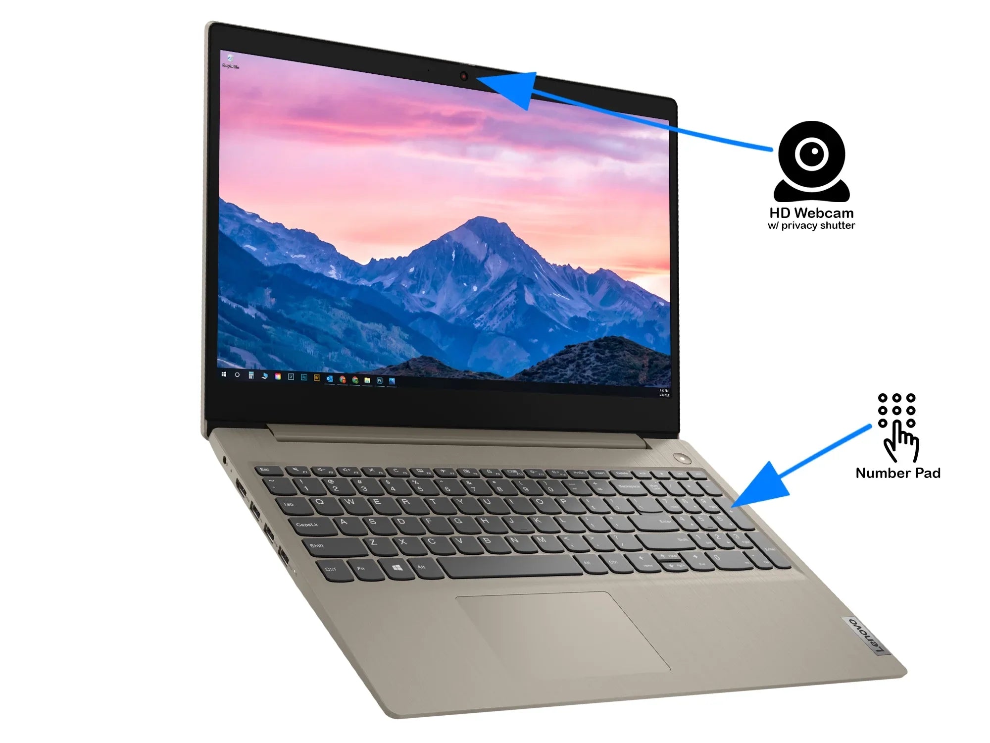 Intel i3-1115G4 NVMe Core S Display, Reader, Laptop, Windows 11 HDMI, 512GB 4.1GHz, Card 15.6" 8GB Bluetooth, Wi-Fi, IdeaPad FHD 3i SSD, RAM, Home Upto