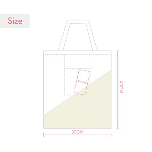 in Orange Sack Canvas Shoulder Expression Tote Bag Specimen