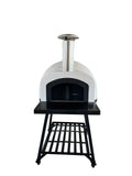 Tiles / Cement Penny with Fired Tiled Oven Clay Pizza exterior / OP81 Circle Ovens - Mosaic Wood Pizza White