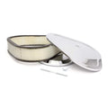 Flat Cleaner Assembly in. in. - Steel 14 Flange 5.12 Element Triangle in. Carb 3 Base Air