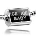 Clear Ice Ice Ice Sterling Neonblond on Charm Cubes Black Baby 925 Bead Silver