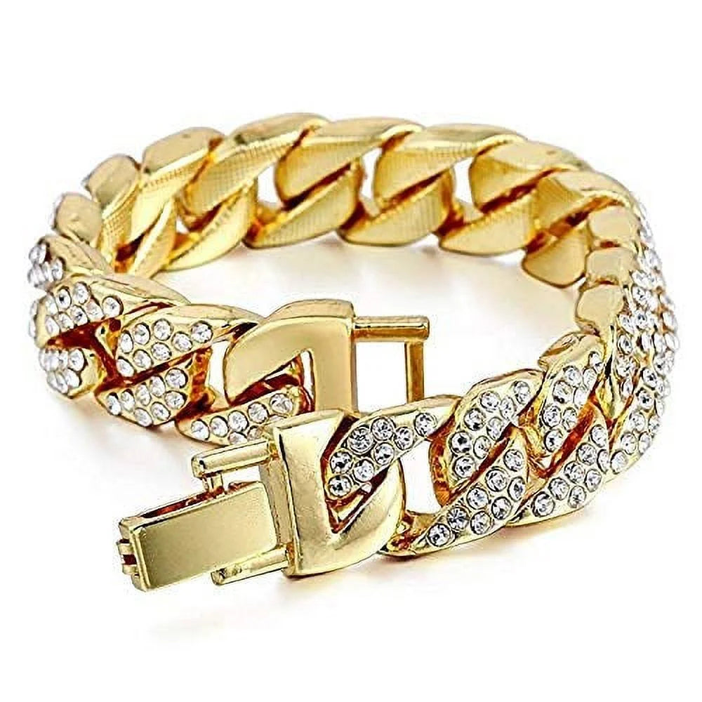 Hip and Power The His&Hers Watch On Bling'ed Dance ST10325/ST10364 and (Gld Red) to Couples - King Floor Out Flaunt Queen Perfect for Set Hop Off Blood
