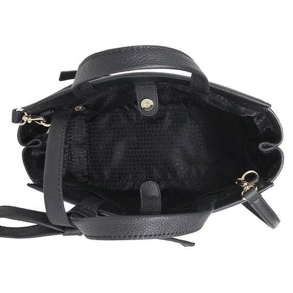 Black Leather Kate Handbag Bag Spade Lowell Lane (Wkru5161) Cordelia