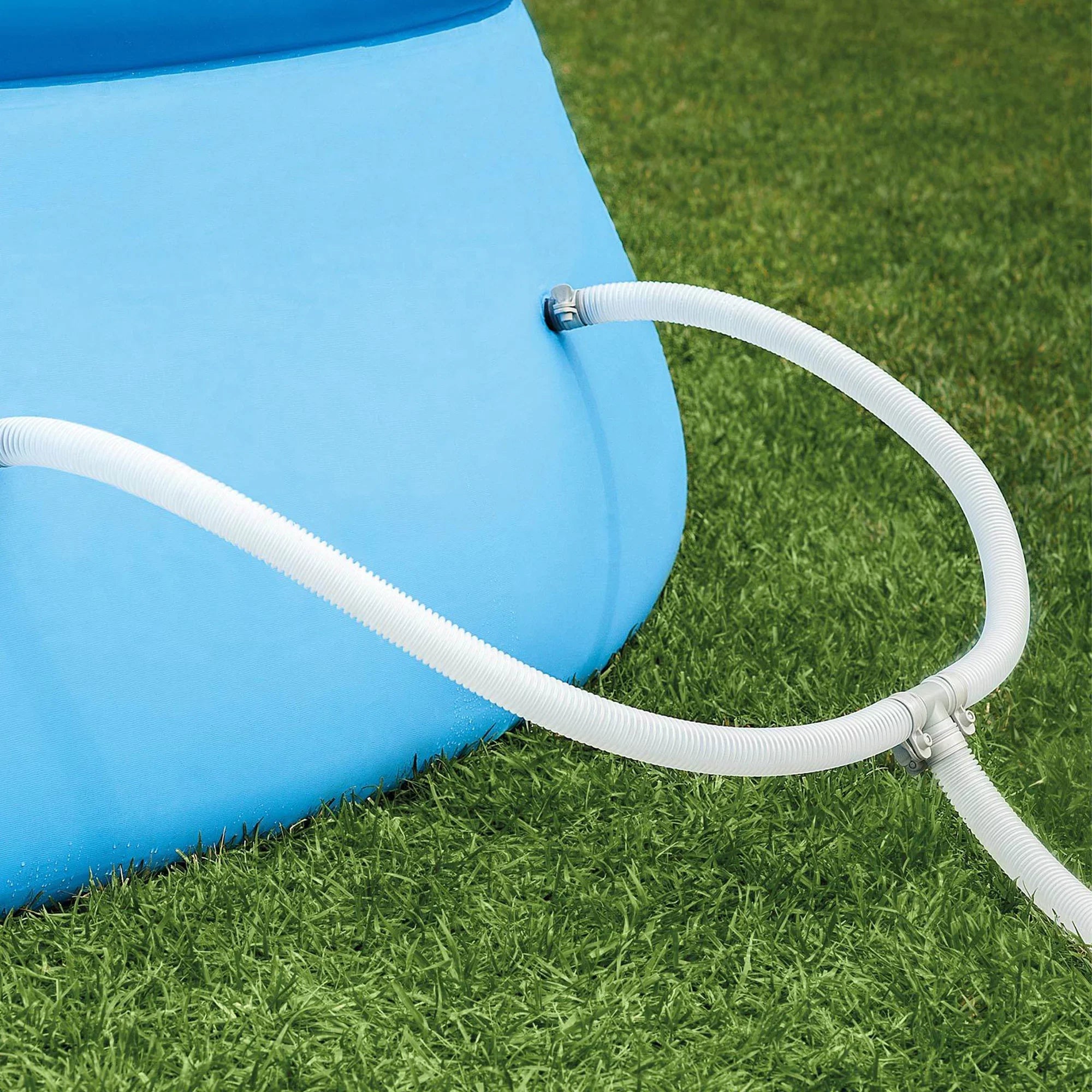 Maintenance with Inflatable Easy 18'x48" Pump, Ladder Set & Kit Intex Pool