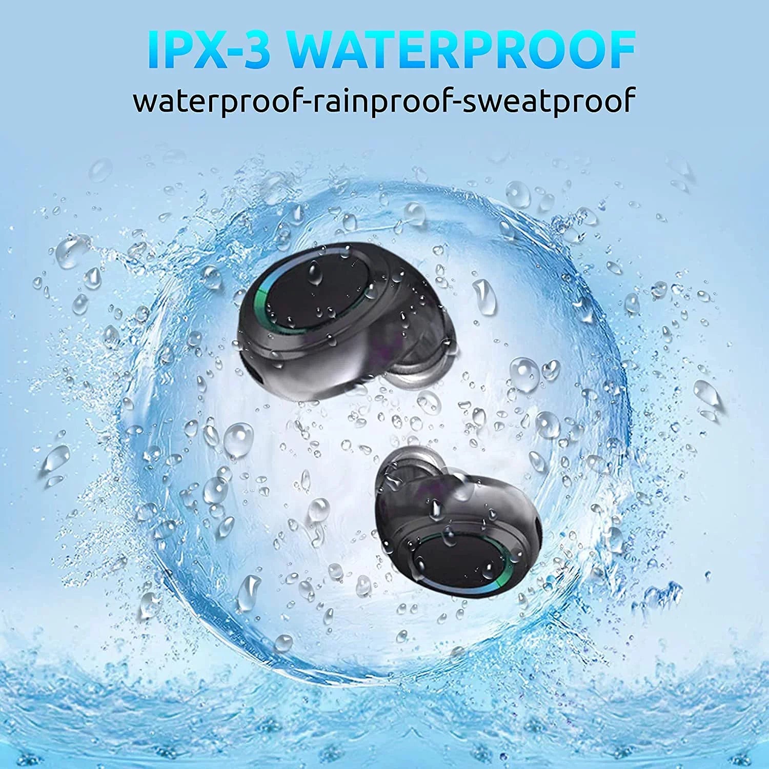 Compatible / Waterproof 5G/Plus/Ultra Galaxy Reduction S21+ Noise BlueTooth PRO Earbuds Wireless Mic Touch with (Black) V5.1 Sweatproof with / IPX3