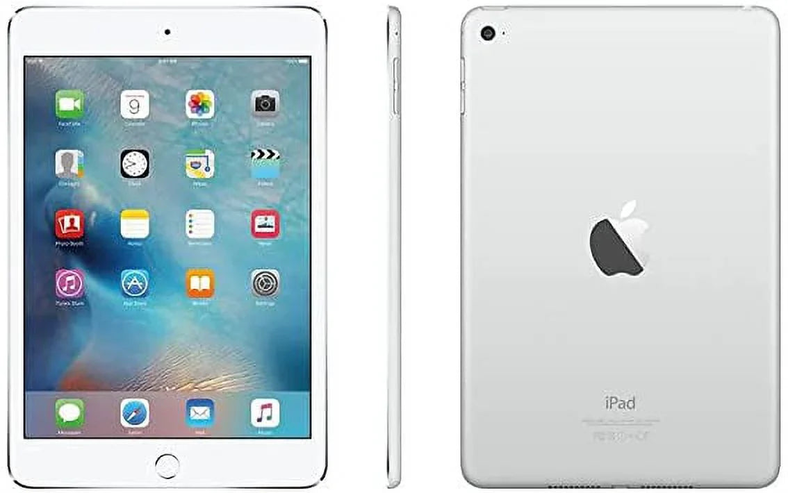 Wi-Fi Mini (Refurbished) 128GB Silver 4 MK9P2LL/A iPad Restored