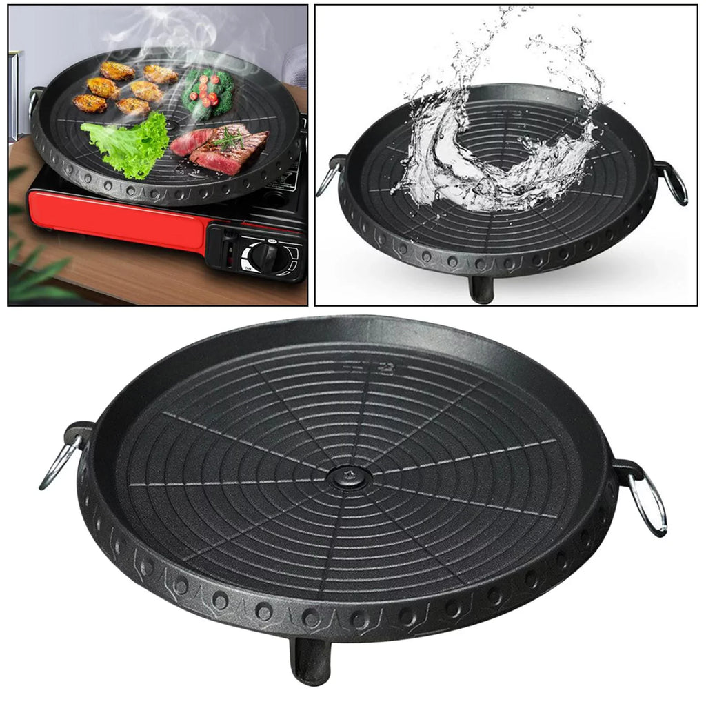 Camping Lightweight Indoor BBQ Picnic Induction Tray Frying Pan Household Smokeless exterior Portable Grill