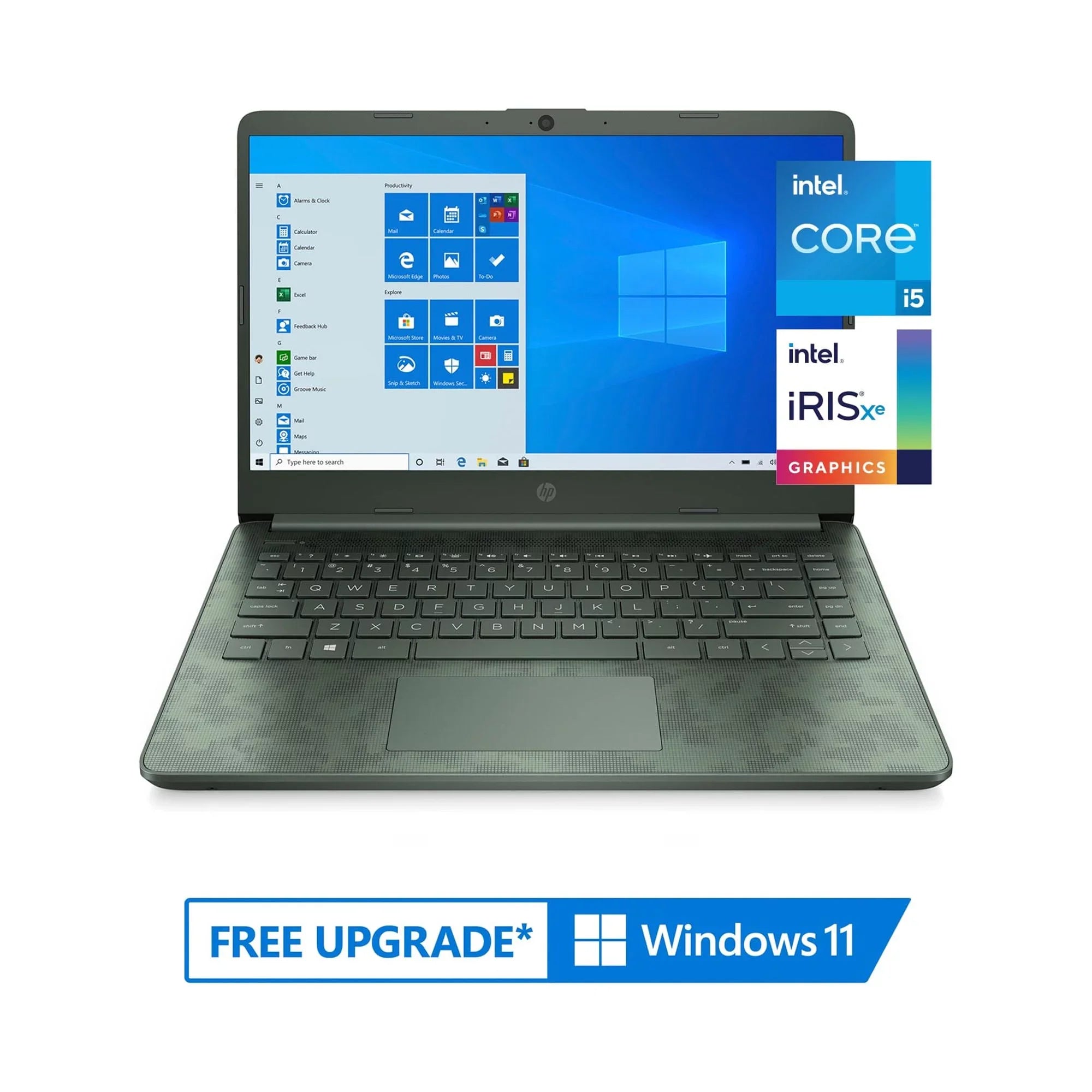 8GB SSD, Camo, HP Intel 10, i5-1135G7, 14-dq2088wm Windows Digi 14" 256GB Core RAM,
