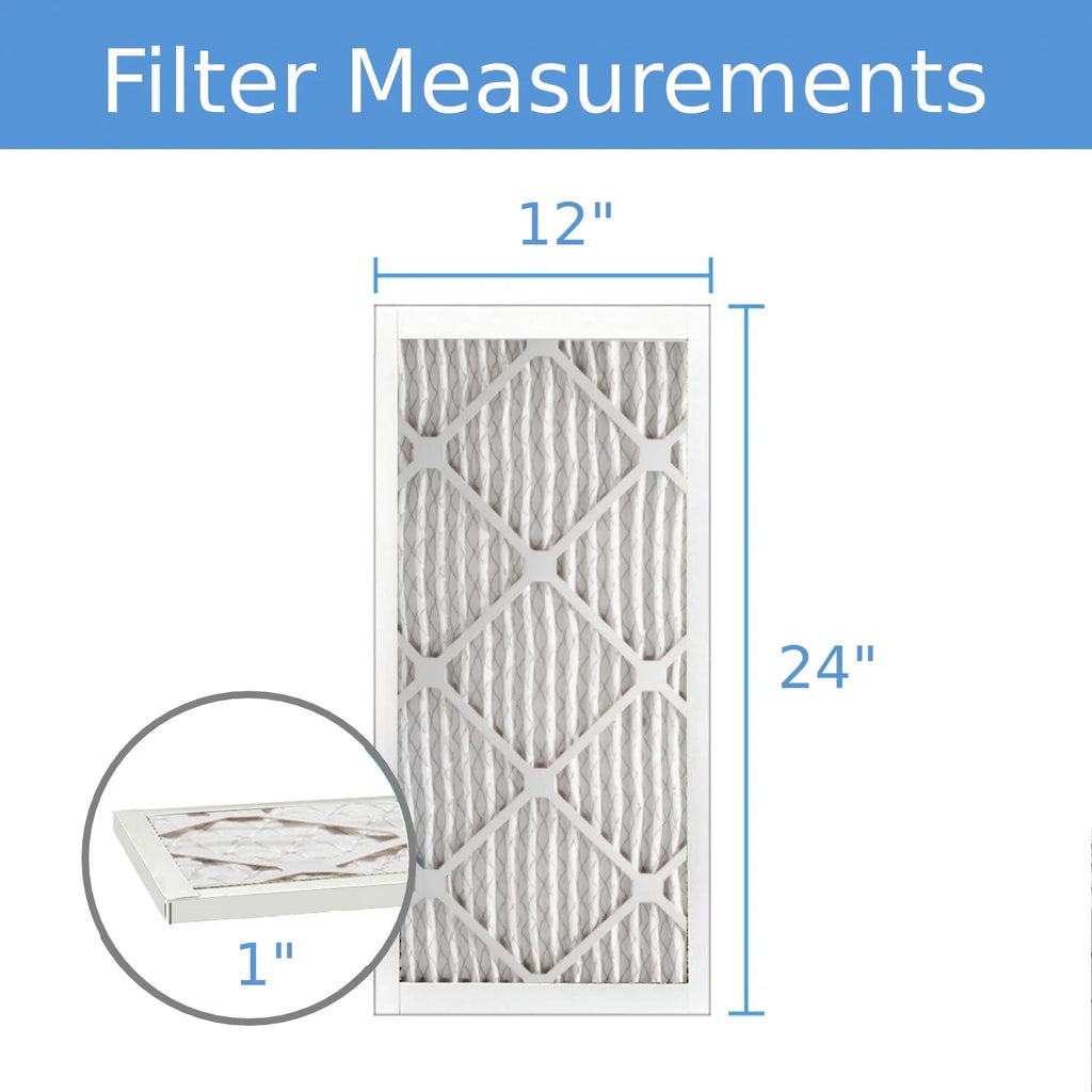 Pleated Surface 40 Mechanical Air Purolator Pack) , Hi-E MERV (6 8, Filter, Extended 12x24x1