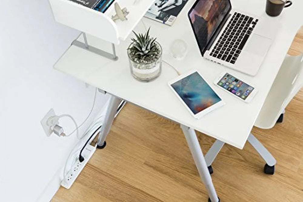 Surge Joules,White Strip 2.5ft Protector with Commercial Cord, 555 Power 6-Outlet Belkin