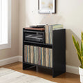 Center, Media Storage Portland Vinyl Console Crosley and Furniture Tv Entertainment Stand Record