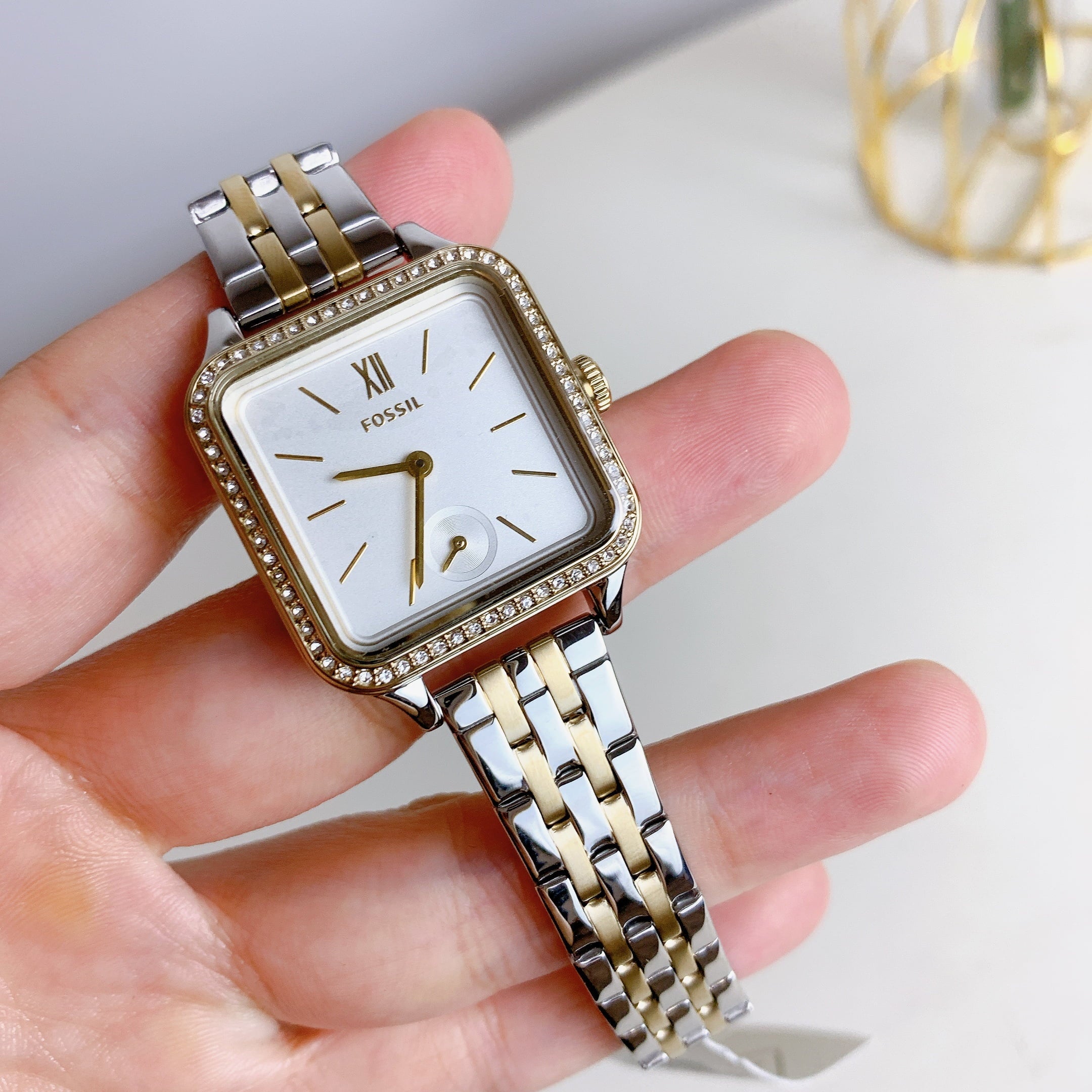 BQ3908 Watch Colleen Two-Tone Three-Hand Steel Fossil Stainless