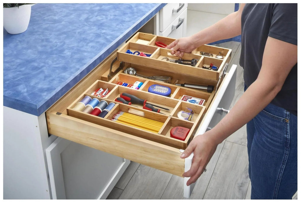 '- 4Wtmd-24H-1 Tiered Drawer 4Wtmd Cabinets Series Rev-A-Shelf 24" Organizer For Kitchen