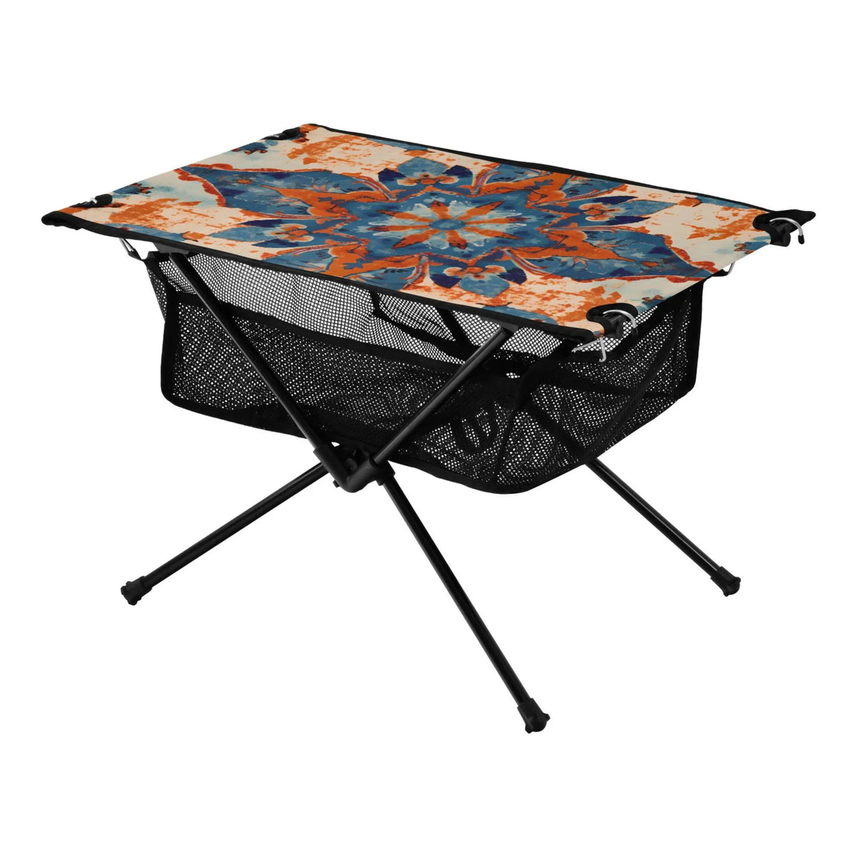 for Storage Table Table BBQ with Mandala Travel Compact Portable Table Camping Bag Fishing Folding exterior Picnic Beach Pattern