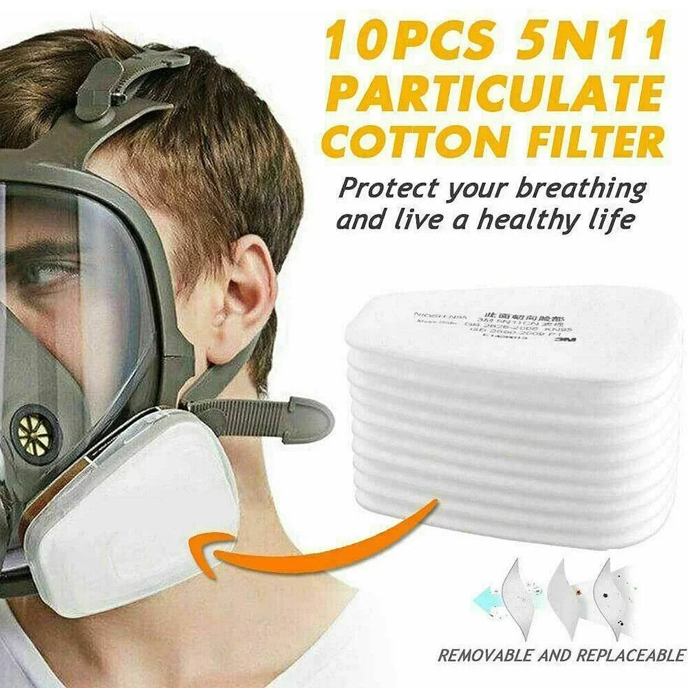 Full 6800 Face Mask w/Filters Spraying Facepiece Set Painting Respirator Gas for