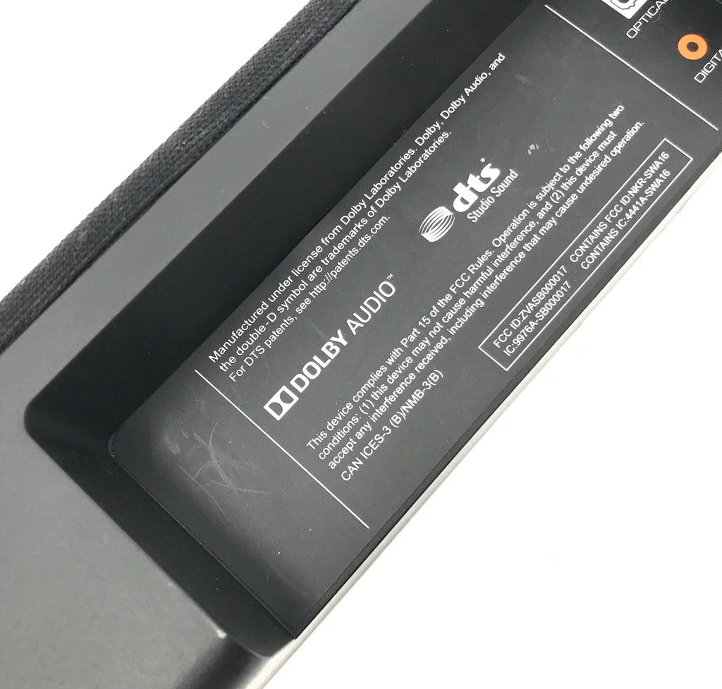 Vizio 2.1 SB3621N-E8M Sound #VT5867 Black/Silver Replacement Used Channel 36" Bar
