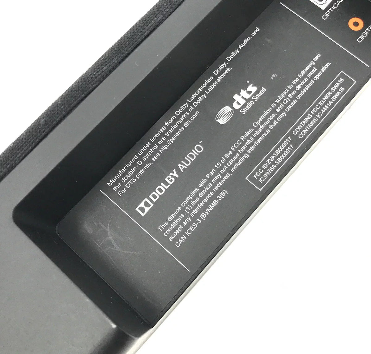 Vizio 2.1 SB3621N-E8M Sound #VT5867 Black/Silver Replacement Used Channel 36" Bar