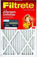 Micron Furnace Allergen or Defense Filtrete 3 Quantity or Filter, Red Microfiber Micro 3M - 9801-2PK-HDW Pleated, 16x25x
