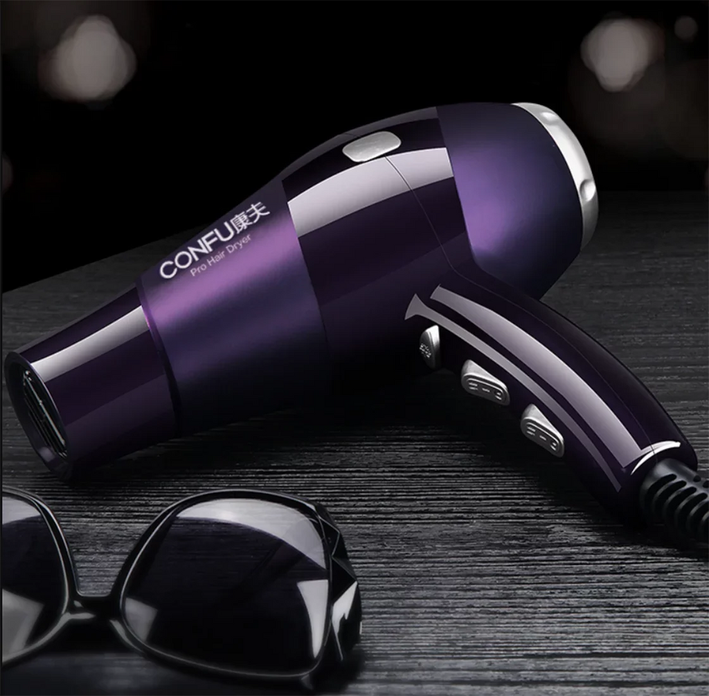 cold Hair Shot Shinier for Dryer, Settings, for and Concentrator 2 Speed Button, Nozzle(Red) Women, Cool Results, 2300W air Dryers Dryer, Power High Hair Ionic Heat and hot Function CONFU 3