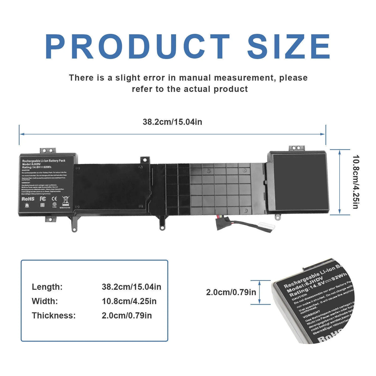 14.8V Alienware 92Wh R2,Alienware R3 17 17 For