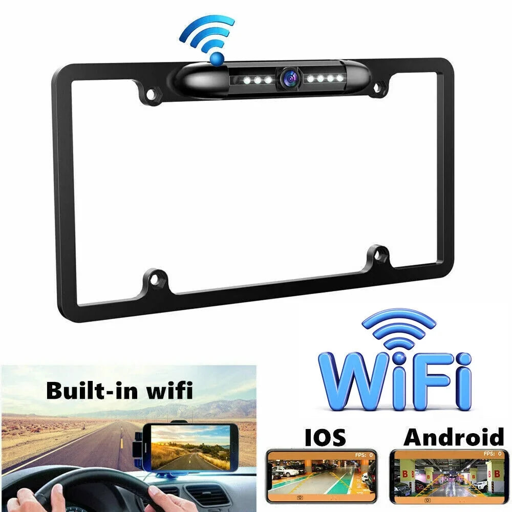 Cars Vision Wired IP68 Night Waterproof Cam - Angle Backup Universal 170° View Viewing KingFurt - Camera Rear American for -