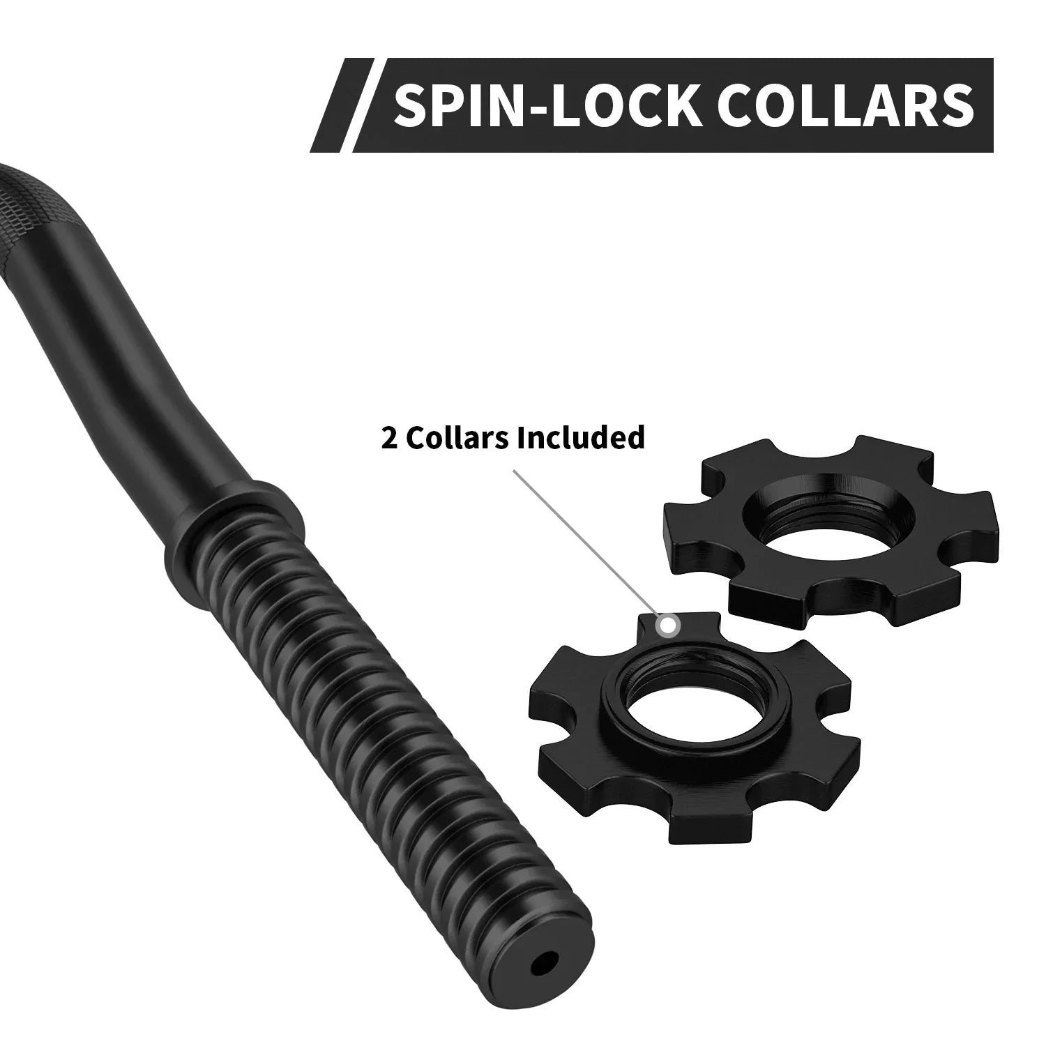 220-Pound Black Bar Plates, Capacity, for FIXTECH Collars with 47'' Olympic All Standard Curl