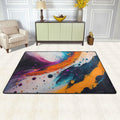 XMXY Living Kitchen for Area Rugs exterior 36"x24" Blaze Non-slip Floor , Texture Mat Sink Entrance Doormat Indoor Rug Area Room Fractal Facecloth
