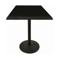 Table Steel Black x Indoor Square in. 30 in. Black Top 30 exterior with & 42