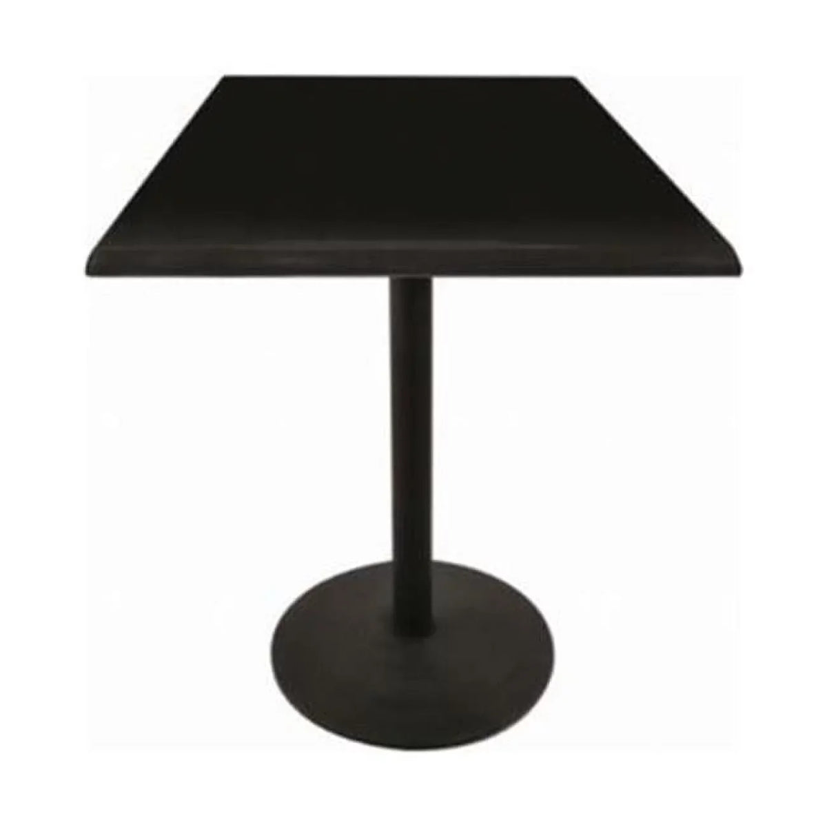 Table Steel Black x Indoor Square in. 30 in. Black Top 30 exterior with & 42