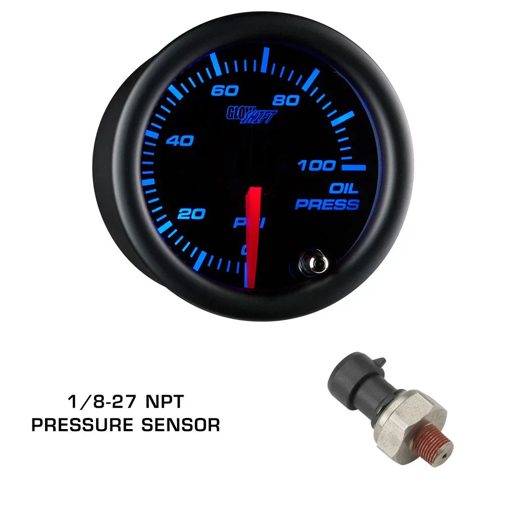 Impreza Gauge Set Replacement 7 Tinted WRX Triple Dashboard GS1 Clock GlowShift Gauge 2002-2007 Color Package Subaru with