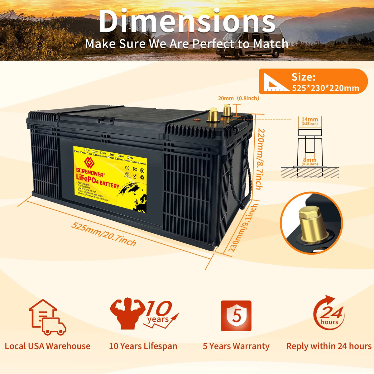 Rechargeable for Golf 100Ah, Cycle, Deep 100A RV, Camper, Trolling Battery Batteries SCREAMPOWER Off LiFePO4 Lithium Power, Perfect etc BMS, Marine, 36V Solar with Motor, Grid Cart,