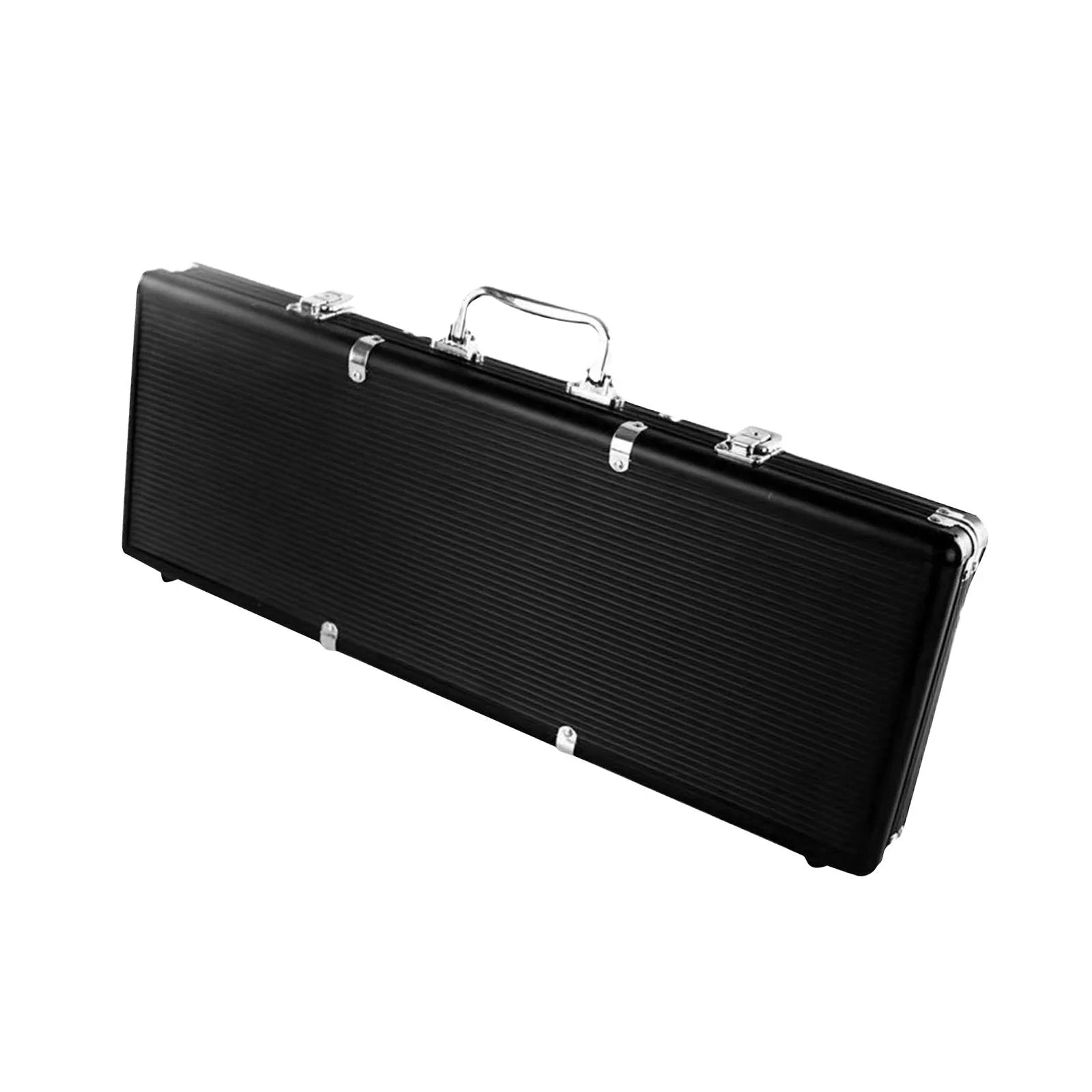 Solid Thicken Aluminum Suitcase Alloy Chip Almencla Case Black Carrying Capacity High Box