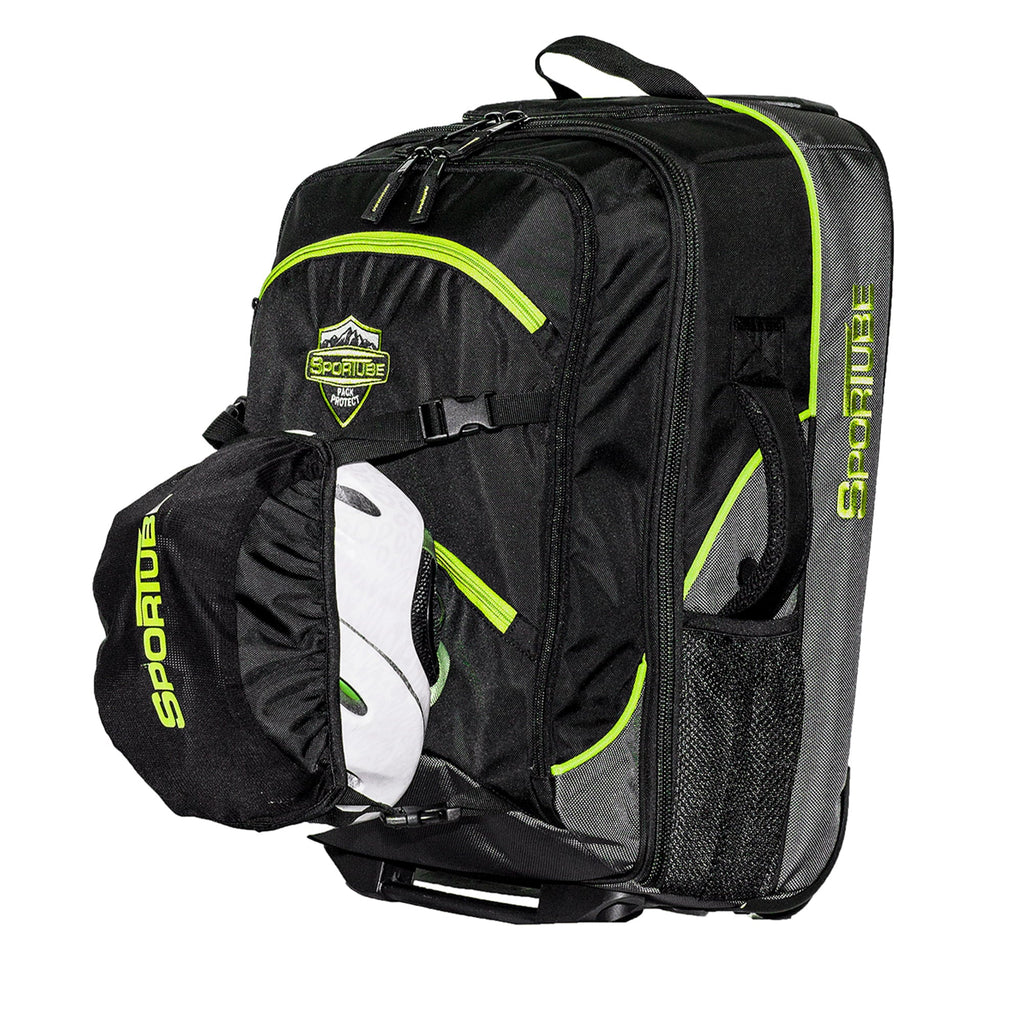 Green Boot Cruiser Carry & Gear Wheeled Bag, Cabin Sportube On Padded