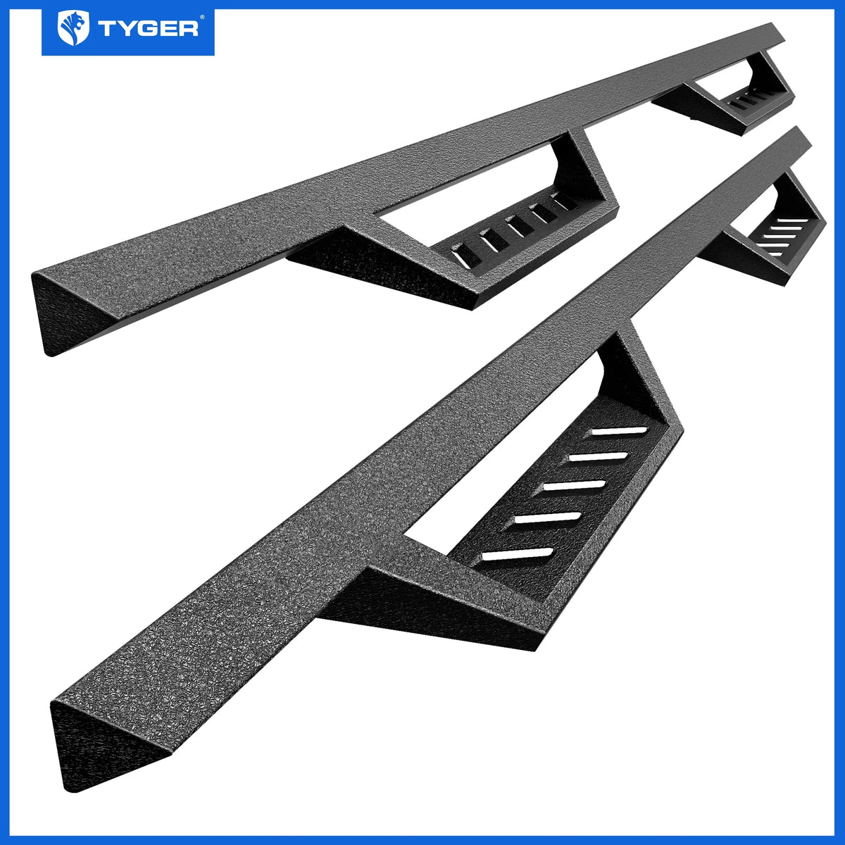 1500; Tyger Step TG-LX3D82348 | Classic Side Drop 2009-2018 with 2500 Bars Ram Running Cab Auto | 3500; Rail | 2010-2024 2019-2024 Crew Step Dodge Compatible LanderX Board Nerf