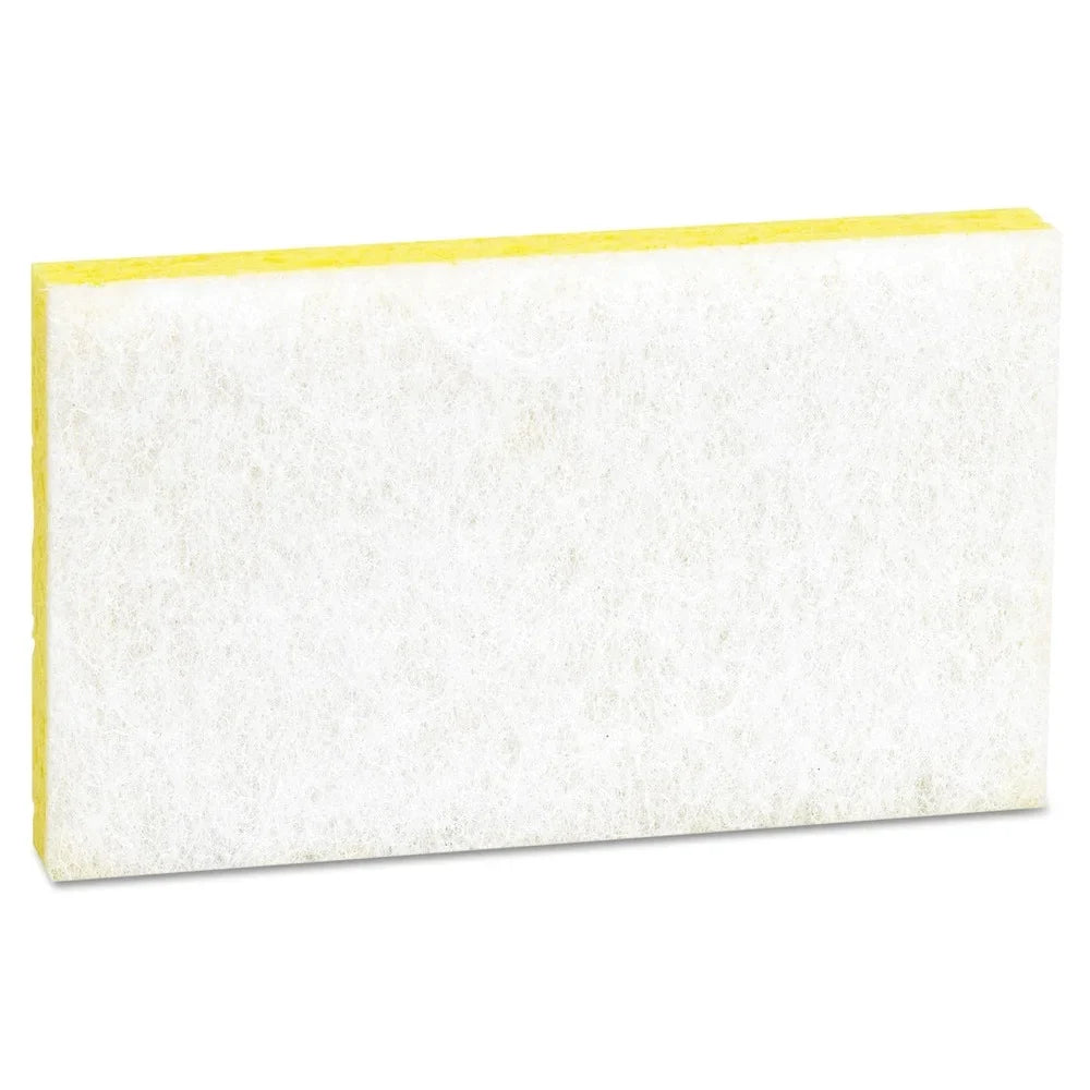 '- 63 in. Sponge Scotch-Brite PROFESSIONAL 3.6 Scrubbing Light-Duty in. in. Thick 6.1 0.7 Yellow/White x #63 (20/Carton)