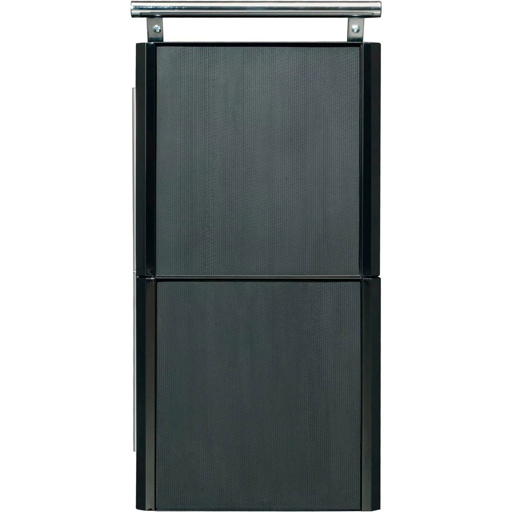 W/ Cart Global Tool Top, 27" Sliding Industrial 2-Drawer Black
