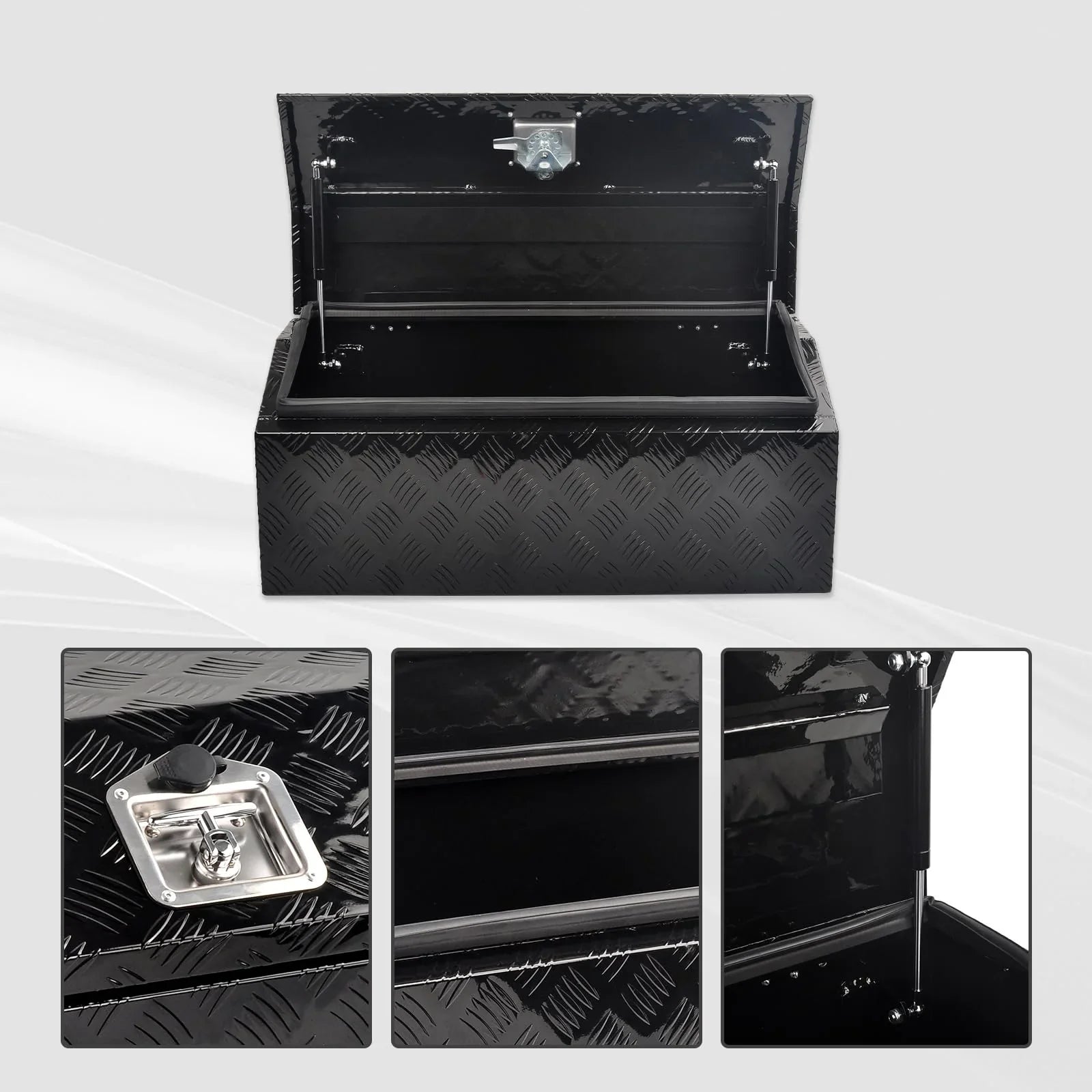 RV Tool FGJQEFG w/ Aluminum Inch Box Tongue 30 Trailer Inch 30x13.2x13.5 Organizer Lock Storage