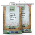 Non-Medicated 46 Non-GMO, 18% | Organic Chicken Grower Feed Mile Certified Certified 100% US | Food Corn-Free, Grain Grains, Whole | Grown | Organic, | Four Protein Soy-Free, lbs. Chicken