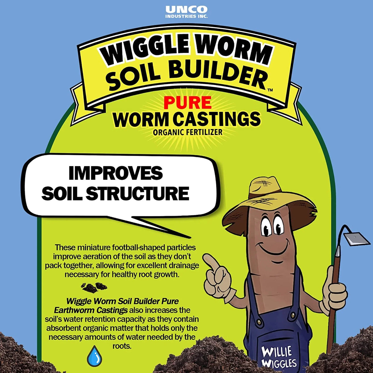WIGGLE Pack) Soil 15 WORM lb. Earthworm (4 Fertilizer, Castings Builder Organic