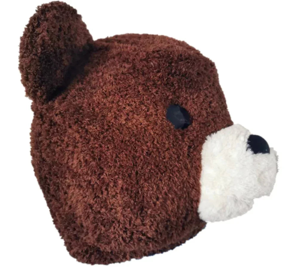Plush Adult Bear Bear Mask Head Brown Mascot Head