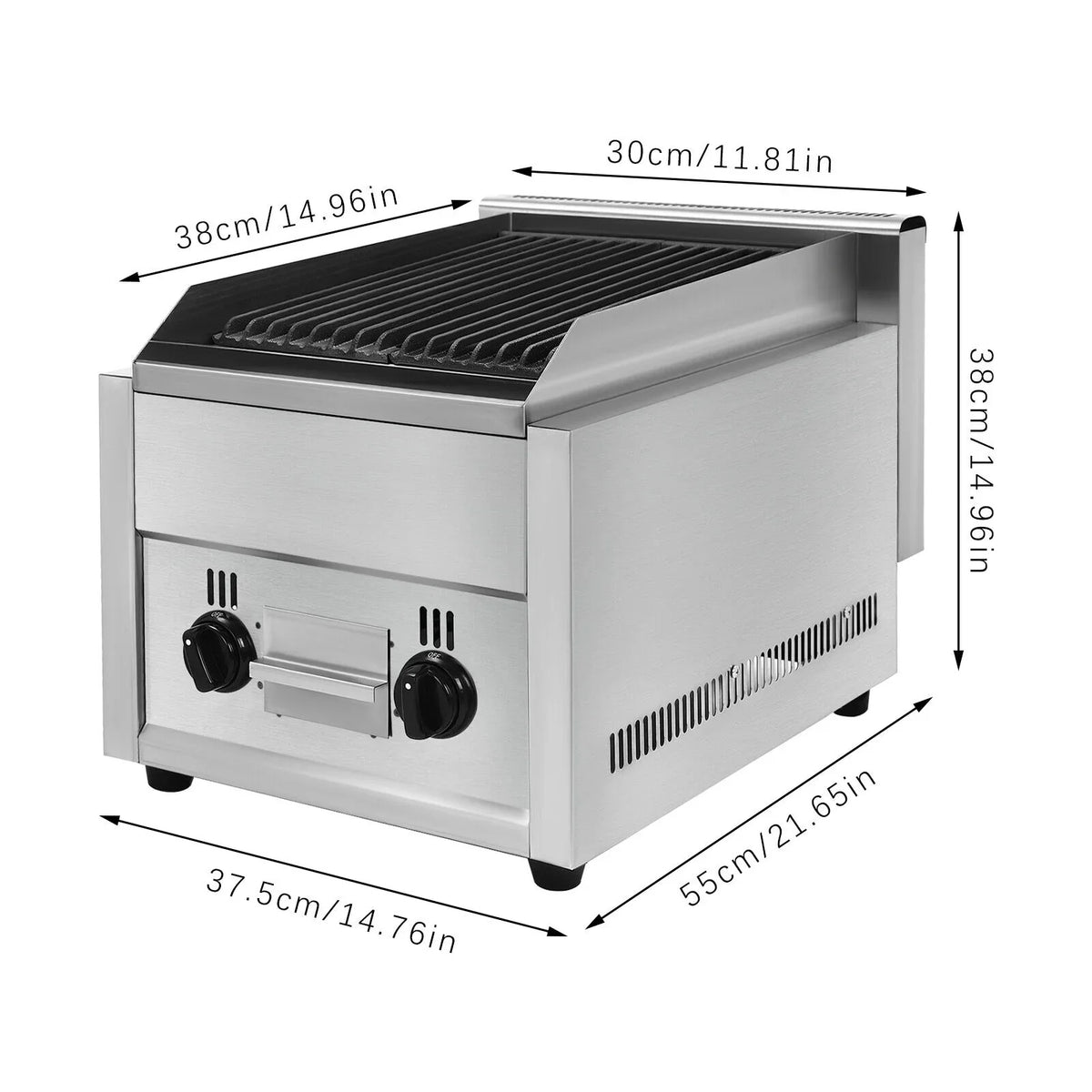 Stainless Intdoor Propane Steel FY-977 Grill Grills Liquid Gas exterior/ Built-in