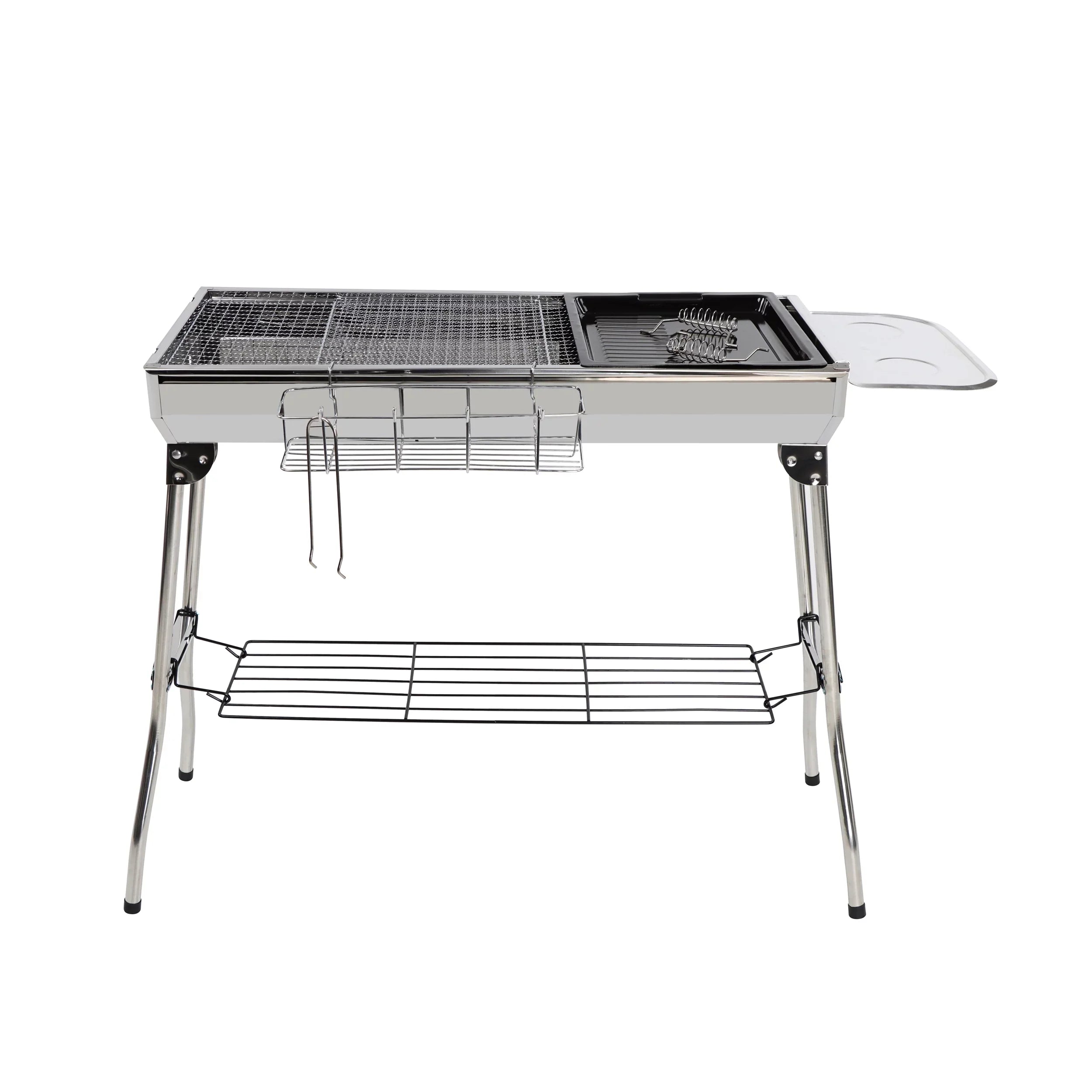 BBQ - Grill 26.8in Tall Foldable Portable Grill Camping for Charcoal Neature