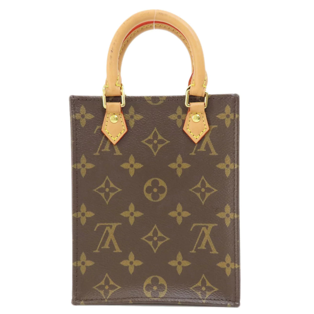 Petite Pla Women's Handbag Pre-Owned Monogram (Good) Sac Canvas M69442