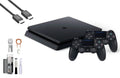 Kit PlayStation Console HDMI Black, Gaming 2 New AXTION 2215B Bundle Like Controller 4 With Cable Cleaning BOLT Slim 500GB