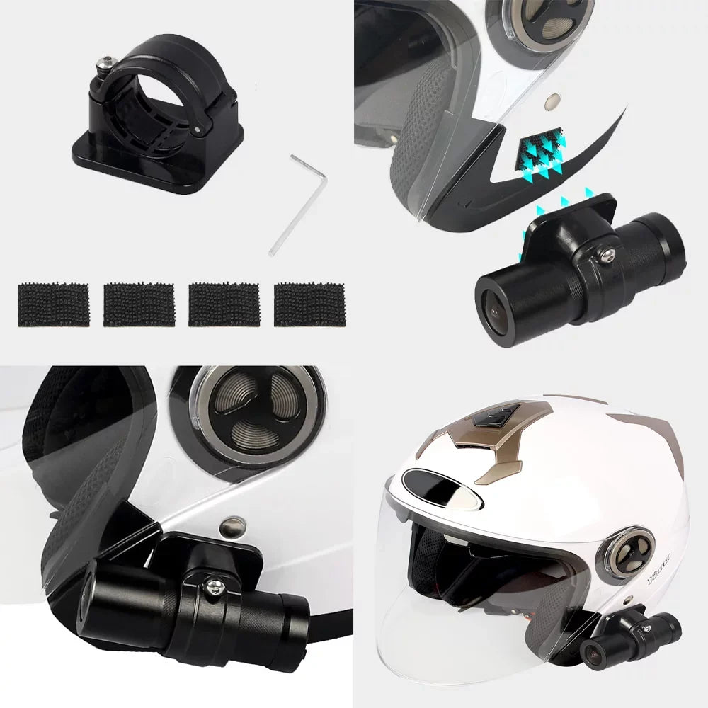 Night HD Wide G-Sensor Camera Angle WiFi Camera Bicycle Action Control, Lens Portable Remote 1080P Vision with Helmet DVR, Waterproof Recording, VSYSTO 150° Loop Camera
